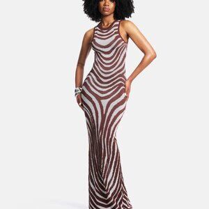 Hanifa Naomi Knit Dress size Medium NWT